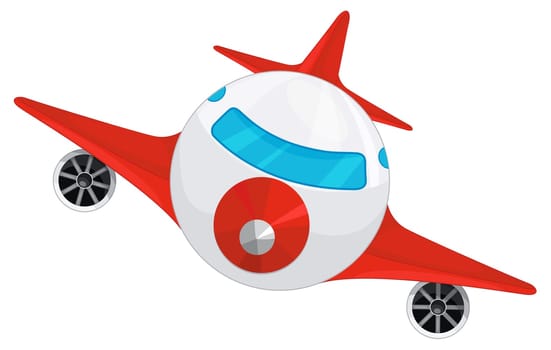 illustration of aeroplane on a white background