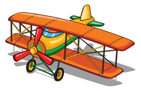 illustration of aeroplane on a white background