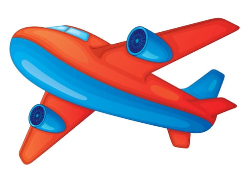 illustration of a aeroplane on white background