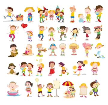 People illustration on white background