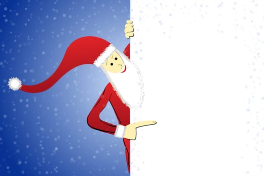 Santa Claus with copy space