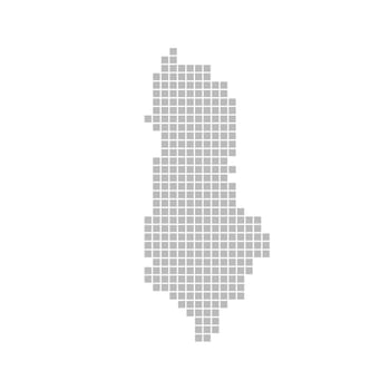 Map of pixels: Albania