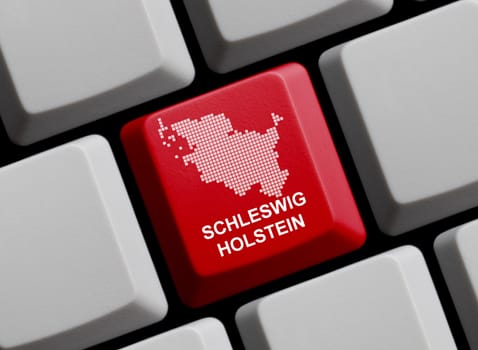 Outline: Schleswig-Holstein on Computer Keyboard