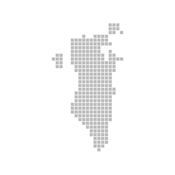 Map of pixels: Bahrain