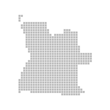 Map of pixels: Angola