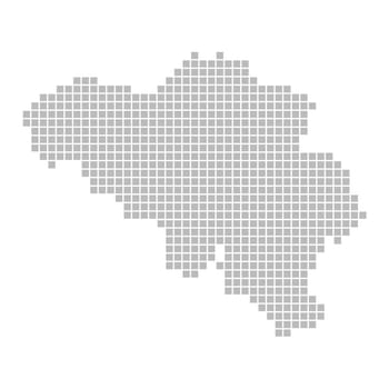 Map of pixels: Belgium