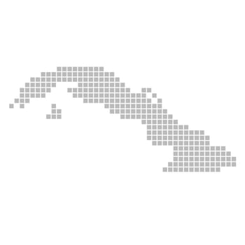 Map of pixels: Cuba