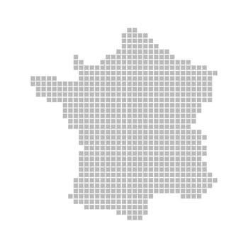 Map of pixels: France