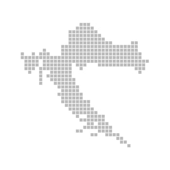 Map of pixels: Croatia