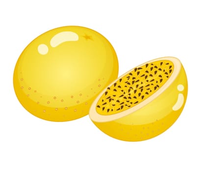 Illustration of friut on a white background