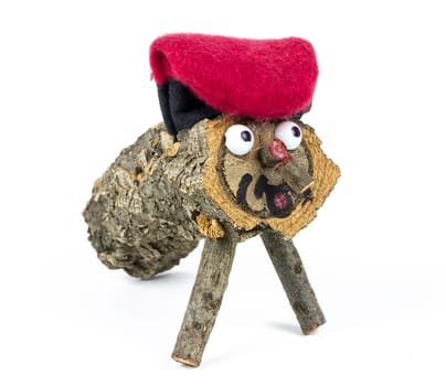 a Tio de Nadal, a typical Christmas character of Catalonia, Spain