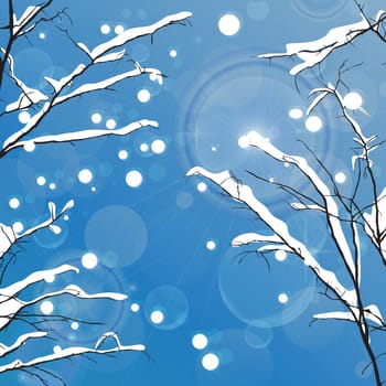 Winter scene.