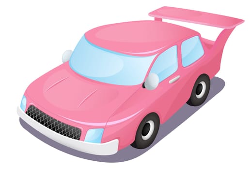 illustration of car on a white background