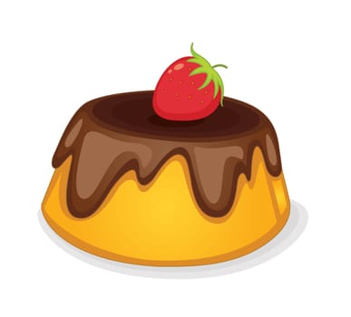 Food illustration on white background