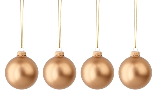 gold Christmas balls