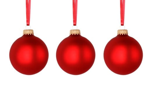 red christmas balls