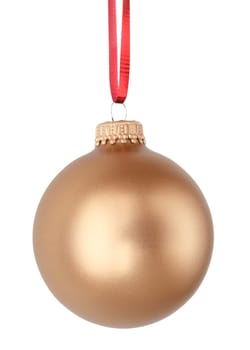 gold Christmas ball