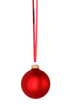 red christmas ball