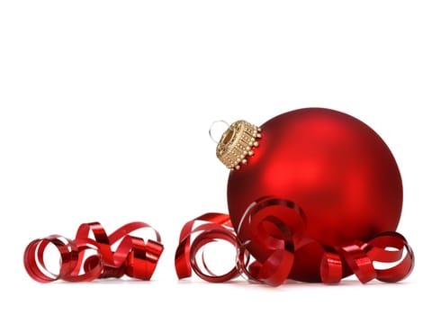 red christmas ball