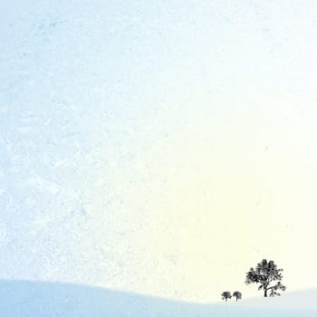 Light blue background with tree for adv or others purpose use