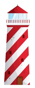 illustration of a light house on a white background