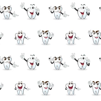 illustration of tooths on a white background