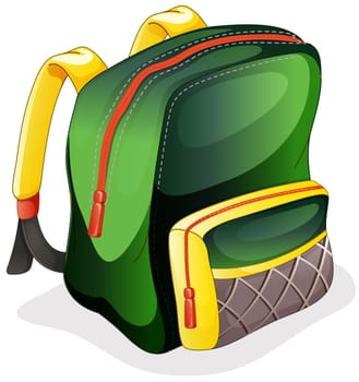 illustration of a school bag on a white background