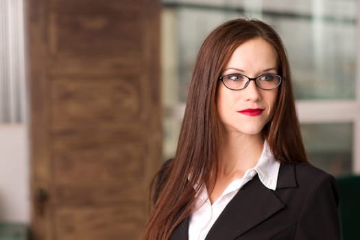 A smart looking woman of business