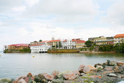 Panama city Casco viejo old colonial houses
