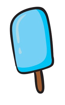 illustration of ice cream candy on a white background