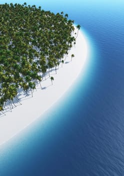 Dream beach from above