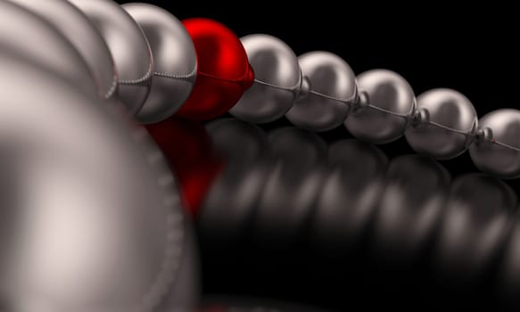 Chrome Red Ball Focus 6