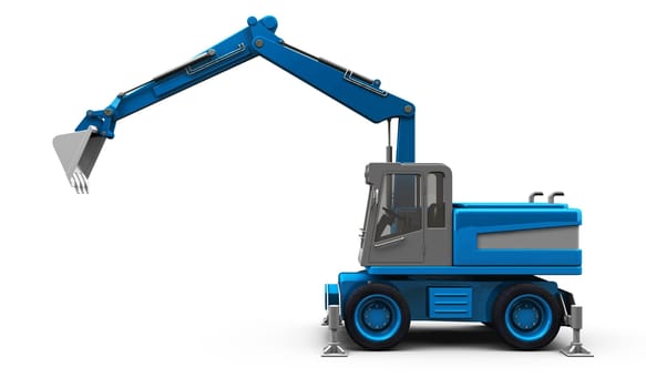 The Blue Shovel Excavator 14