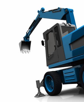 The Blue Shovel Excavator 13
