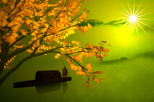 China style landscape for adv or others purpose use