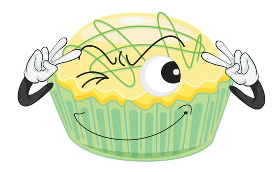 illustration of a cake on a white background