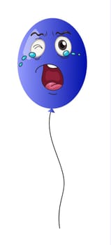 illustration of a balloon on white background