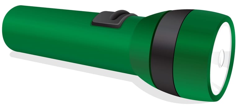 illustration of a torch on a white background
