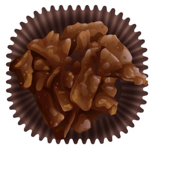 illustration of chocos on a white background