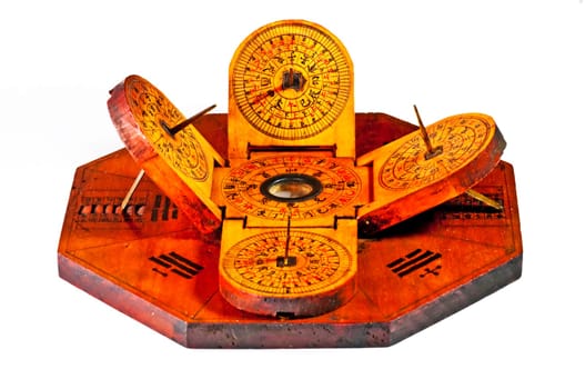 Ancient Chinese Sundial with Compass