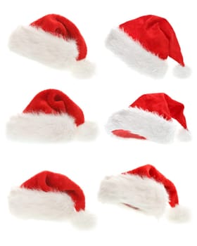 set of Santa Claus hats