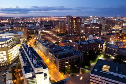 Aerial view of Cambridge and Boston's Back Bay