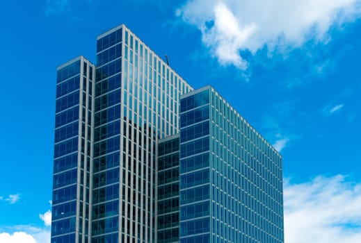 modern skyscrapers in Almere, Netherlands