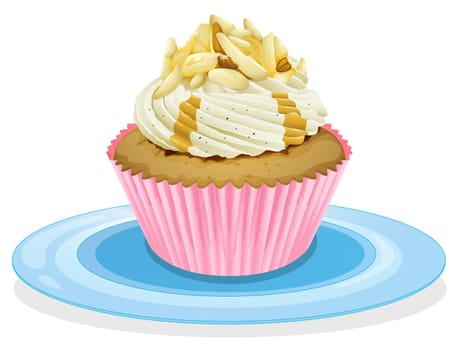illustration of a cupcake on a white background