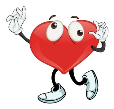 illustration of a heart on a white background