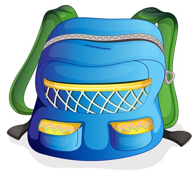 illustration of a school bag on a white background