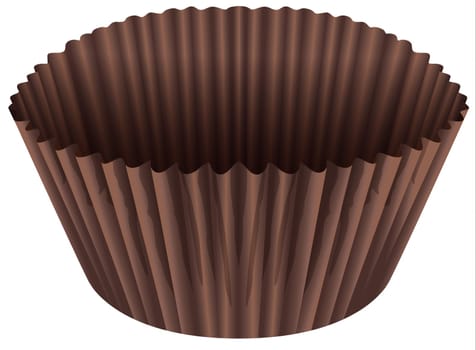 illustration of a brown cup on a white background