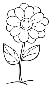 illustration of a flower on a  white background