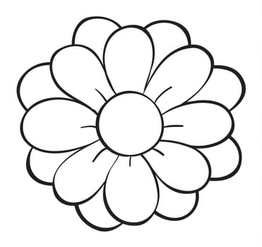 illustration of a flower on a white background