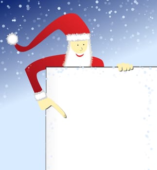 Santa Claus with copy space